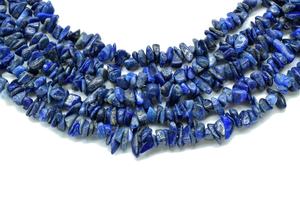 Cuentas sueltas de lapislázuli natural en forma de chips de 3-6 mm, cuentas de piedra de lapislázuli para la fabricación de joyería, precio al por mayor. - Product Image 5