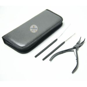 Pince à extensions capillaires en acier inoxydable Microlinks pour extensions micro-anneaux et plumes - Product Image 6