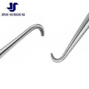 Retractor de Piel Gillies, Gancho de 7 Pulgadas, Punta Afilada de 4 mm de Diámetro, Acero Inoxidable Quirúrgico Clase I GS-8765, Certificado CE ISO - Product Image 2