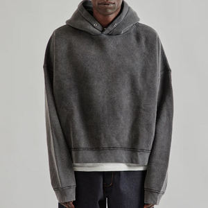 Custom Wholesale OEM Manufacturer Supplier Men Cotton Hoodie <b>Ring</b> Spun Fabric Private Label Production - Product Image 6