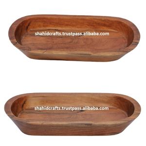 Cuenco Decorativo de Madera Pulida Ecológico - Product Image 1