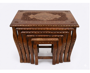 Handcrafted Modern Sheesham Wood <b>Stool</b> – Sturdy <b>Step</b> <b>Stool</b> for Kitchen, Living Room & Home - Product Image 2