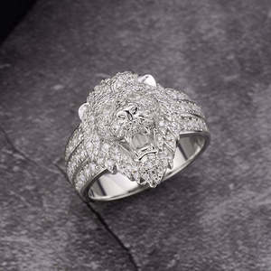 Anillo de Plata de Ley 925 con Baño de Oro Rosa, Estilo Hiphop, Completamente Adornado con Circonitas, para Perla de Agua Dulce con Morganita Certificada - Product Image 1