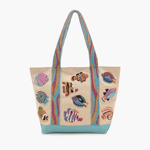 Indian Modern Bohemian Summer Embroidery Designer Handmade Beaded Messenger Bags Light <b>Weight</b> Large Capacity Women Evening Bags - Product Image 3