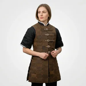 Armure artisanale de chevalier viking armure de poitrine en cuir médiéval réglable Cosplay Renaissance juste armure corporelle pour les événements de jeu de rôle - Product Image 4