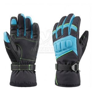 Gants de ski performants, imperméables et isolés, pour sports de neige, avec paume renforcée, design flexible des doigts et poignet sécurisé - Product Image 5