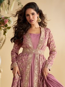 NOUVEAUTÉ Zain Exports Salwar Kameez pour femme en tissu froissé, avec broderie et travail de sequins, 3 couches, moderne, séchage rapide, coupe classique - Product Image 6