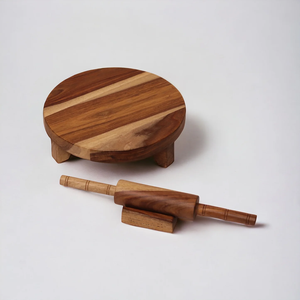 เขียงไม้กระถินและไม้คลึงแป้งสำหรับทำขนม ราคาดีที่สุด - Product Image 4