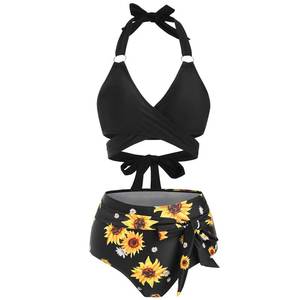 Ensemble de bikini sublimé pour femme, de haute qualité, respirant, écologique, léger, tendance. - Product Image 1