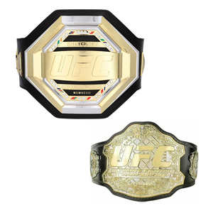 Titre de championnat UFC Legacy, réplique de 2 mm et 4 mm en laiton et cuir de vache, boucle en acier personnalisable, inspiré du nouveau monde, haltérophilie personnalisée - Product Image 5