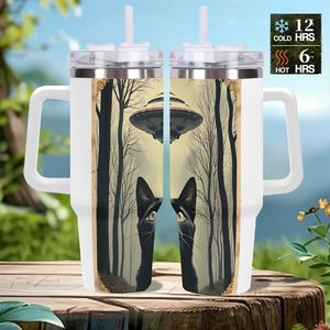 Custom Tumbler 40oz Stainless Steel <b>With</b> Handle And <b>Straw</b> For Outdoor Events - Product Image 2