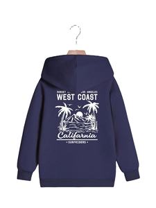 Sudadera con Capucha Térmica con Estampado de Flores para Niños, Sudadera con Capucha Gruesa y Cálida para Invierno para Hombres y Mujeres con Pegatinas DTF - Product Image 2