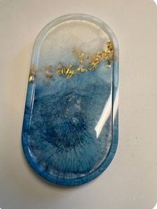 Resin tray Handmade resin tray <b>Epoxy</b> resin tray Decorative resin tray Serving resin tray Resin serving tray - Product Image 4