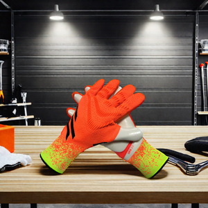 Guantes de Portero de Fútbol Profesionales en Oferta, con Material de PU Antideslizante, Cierre de Gancho y Bucle, Protección para Dedos y Pulgar, Unisex - Product Image 4
