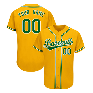 เสื้อเบสบอลชาย ไซส์ผู้ใหญ่ โพลีเอสเตอร์ 100% ระบายอากาศได้ดี เนื้อผ้านุ่ม ทนทาน ตะเข็บเย็บแน่น ยืดหยุ่นได้ ปรับแต่งชื่อทีมได้ แขนสั้น - Product Image 6