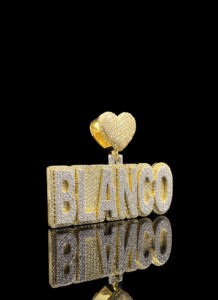 Pendentif Flamme Fusion Personnalisé en Zircon Cubique Glacé, Breloque Hiphop en Strass de Cristal, Bijou Unisexe - Product Image 3