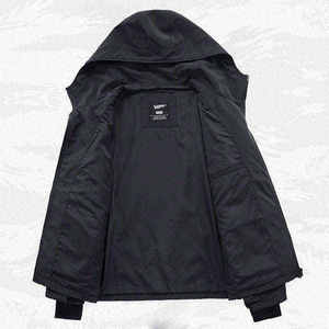 High Quality Waterproof Men's <b>Techwear</b> <b>Jacket</b> Tactical Streetwear Multi-Pocket Cyberpunk Cargo Hooded Windbreaker Utility Coat - Product Image 3