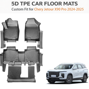 แผ่นรองพื้นรถยนต์ 5 มิติ TPE กันน้ำ ชุดเต็ม สำหรับรถยนต์ Chery Jetour X90 Pro 2025 แผ่นรองพื้นรถยนต์ทุกสภาพอากาศ - Product Image 1