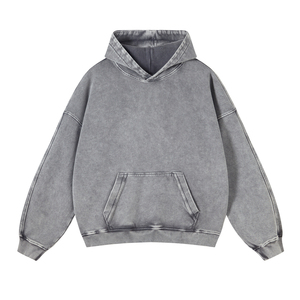 Survêtement Homme Hiver Tendance Oversize en Molleton Épais à Capuche et Jambes Larges, Imprimé Étoiles, Teinture Dip Dye, 100% Coton, Manches Longues - Product Image 3