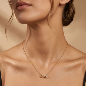 Collier unisexe plaqué argent avec pendentif infini certifié GRA, moissanite taille marquise, chaîne serpent audacieuse, classique pour le quotidien - Product Image 1