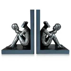 Support de livre décoratif de luxe en métal, support de lecture moderne, décoration intérieure de bureau, élégant, fait main, aluminium plaqué or 3D - Product Image 4