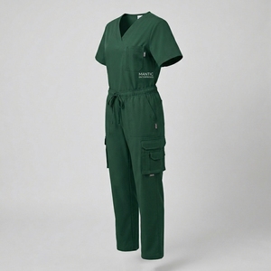 High Quality Wholesale Hygroscopic and Perspiratory V-neck Breathable and Comfortable Leisure Pet Clinic Dentist Nurse <b>Scrub</b> <b>Set</b> - Product Image 4