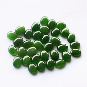 Cabujón de Jade Nefrita Natural al por Mayor, Forma Ovalada para Joyería, Cuarzo Verde - Product Image 1
