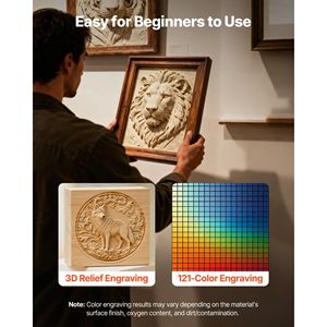 Grabador Láser Dual de 2W IR y 20W Azul, Portátil, de Alta Velocidad (10,000 mm/s), Máquina 2 en 1 para Grabado de 6.3 x 5.5 - Product Image 4