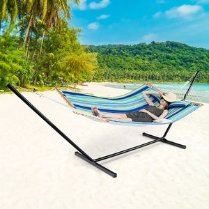Foldable Patio Swing Chair Bed Detachable Pillow <b>Hammock</b> - Product Image 2
