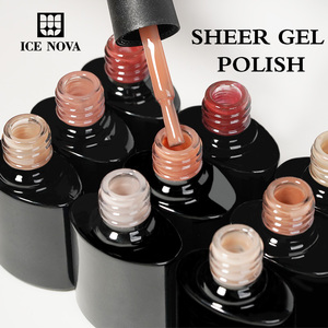 Esmalte de <span class=keywords><strong>Uñas</strong></span> en Gel Translúcido Nude ICE NOVA, Venta al por Mayor, Marca Privada, Semipermanente, Removible en Remojo - Product Image 5