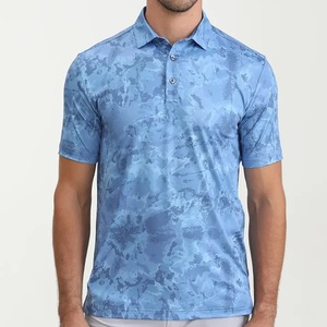 Polo de golf de poliéster para hombre a precio económico, que absorbe la humedad y se seca rápidamente, ideal para un alto rendimiento en el campo. - Product Image 1