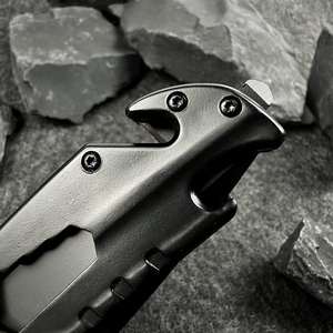 Couteau de poche pliant professionnel en acier inoxydable de qualité industrielle, lame en bois à pointe aiguisée, longueur totale de 13 cm, pour l'extérieur - Product Image 4