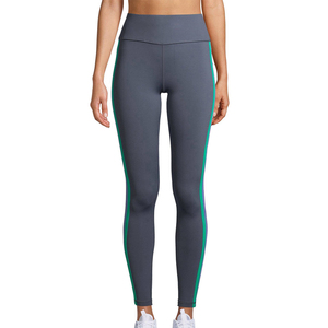 Pantalons de yoga pour femmes, couleur unie, design personnalisé, taille haute élastique, écologiques, respirants, séchage rapide, matière Spandex/Nylon - Product Image 1