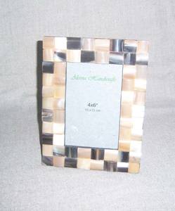 Customized Wood Inlaid Photo <b>Frame</b> Premium Handcrafted Design Polished Finish Eco-Friendly Silk Screen <b>Printed</b> 1 Color Modern - Product Image 3