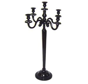 เชิงเทียนเงิน5แขนสำหรับตกแต่งด้วยคริสตัลแขวนเชิงเทียนโลหะแบบใหม่สำหรับงานแต่งงานในบ้าน - Product Image 4