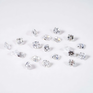 Diamantes Sueltos CVD de Corte Asscher, Cultivados en Laboratorio, Melee de 0.05-0.2ct, F Fancy Vivid VVS, 3.0x2.15mm, 4.0x3.0mm, para Joyería - Product Image 2