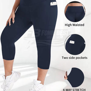 กางเกงโยคะเอวสูงแบบไร้ตะเข็บสไตล์ยุโรปอเมริกัน  ไซส์ใหญ่  ขายาว  เอวยางยืด  สำหรับสาวอวบ  สวมใส่สบายๆ - Product Image 4