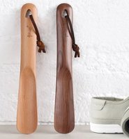 Chausse-pied en bois naturel fait main pour un usage facile des chaussures – Idéal pour la maison, l'hôtel, la vente au détail et la vente en gros