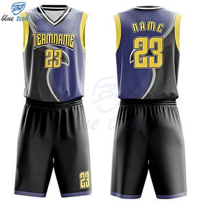 Ensemble de shorts et maillots de basket-ball personnalisés en sublimation, grandes tailles, uniforme de basket-ball OEM, respirant, séchage rapide - Product Image 1