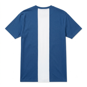 T-shirt bleu personnalisé avec lettres verticales blanches, manches courtes, lettres grecques, t-shirt de sororité pour hommes et femmes, vêtements grecs - Product Image 2