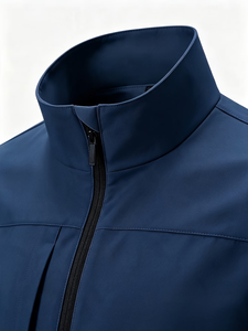 Men's Softshell Jacket Zip Up Stand Collar Windproof Track Jacket Custom Logo Outdoor Workwear made in Bangladesh - Product Image 4