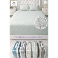 Protège-matelas matelassé Luxe Guard, surmatelas doux et durable, lavable en machine, 108x108 pouces, pour adultes, toutes saisons, hôtels