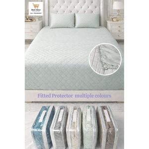 Luxe Guard Quilted Mattress Topper Protector Soft <b>Bed</b> Topper in King Size for Protection for Hotels Commercial Buyers - Product Image 1