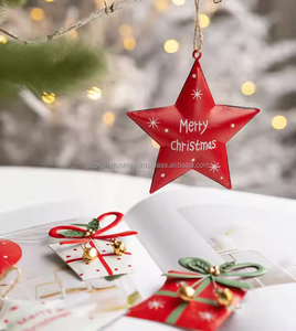 Ornements de Noël Arbre de Noël Pendentifs en métal Fabriqués à la main Objets de collection suspendus Décor de fête - Product Image 3