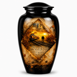 Autocollant commémoratif de luxe « Chemin Céleste » avec urne funéraire en émail pour cendres humaines - Product Image 3