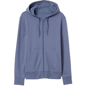 Custom French Terry Fleece Zip-Up Sudadera con capucha de peso pesado de algodón Streetwear de gran tamaño de los hombres Sudaderas con capucha en blanco XS Tamaño de invierno en relieve - Product Image 6