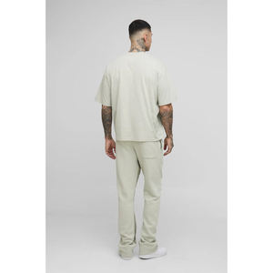 Conjunto de sudadera y pantalones deportivos de alta calidad con logo personalizado, traje deportivo de dos piezas, conjunto de jogging para hombre - Product Image 4