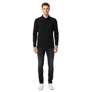 Camiseta Clásica de Manga Corta para Hombre, Premium, Color Sólido, Tejida, Transpirable, Ajuste Regular, Estilo Casual Elegante, Alta Calidad - Product Image 1