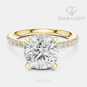 Elegant 2.80CT Round Cut Lab Grown Diamond <b>Ring</b> in 14K White Gold with IGI Certified F+ Color VS+ Clarity for Women Gifting - Product Image 5
