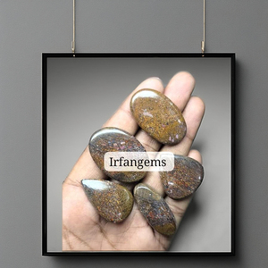 Cabochons en os de dinosaure de qualité supérieure, polis miroir, formes variées, lot en vrac pour la fabrication de cristaux Gembone faits à la main - Product Image 1